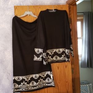 Lennie for Nina Leanard sweater/skirt combo